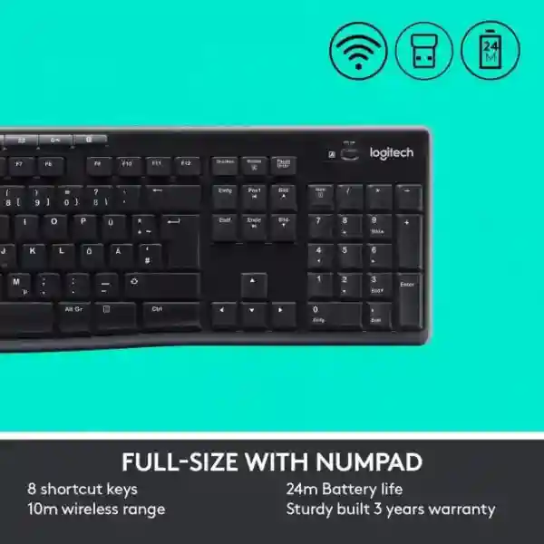Logitech MK270 Mouse and Keyboard - Image 3